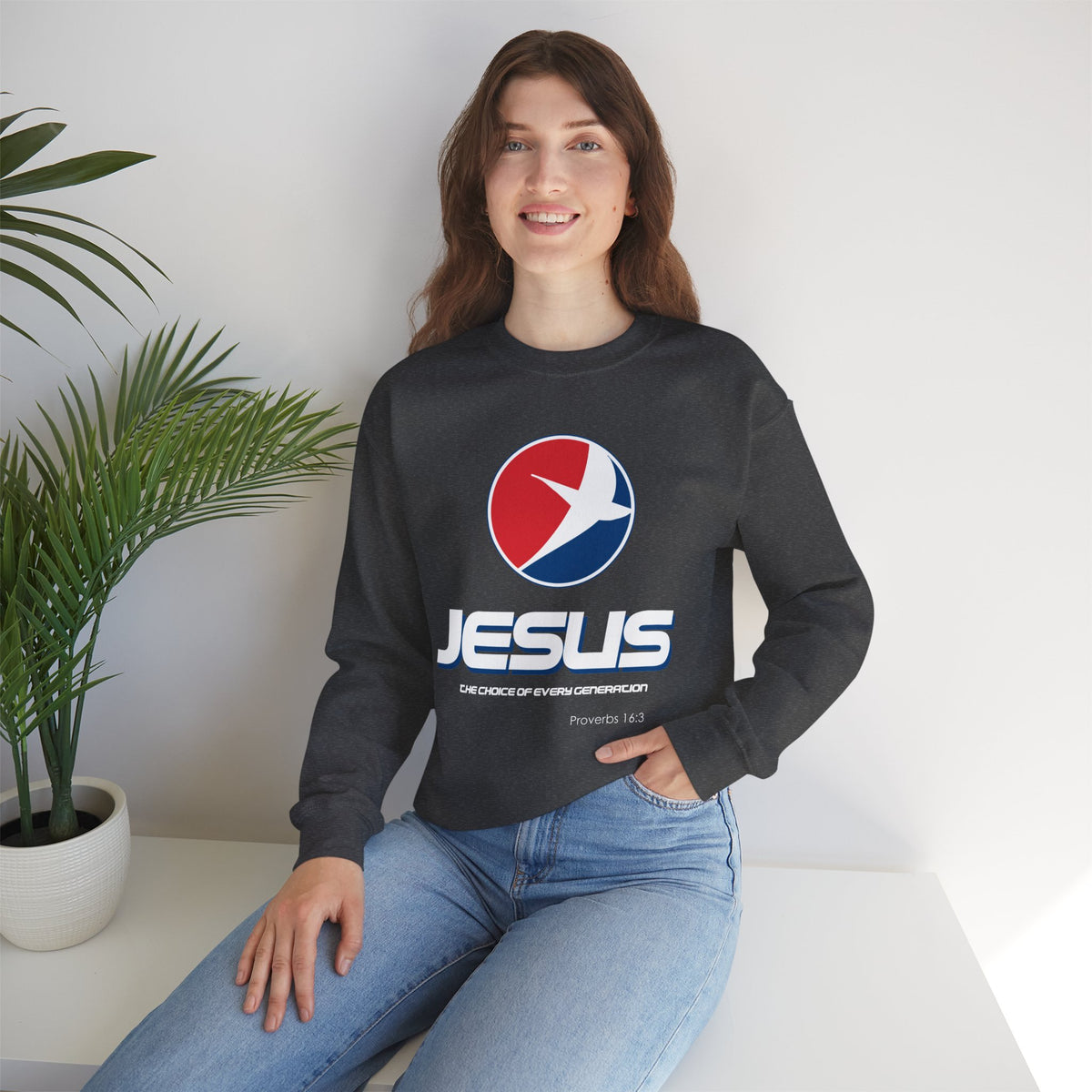 "Jesus: The Choice of Every Generation" Unisex Crewneck Sweatshirt