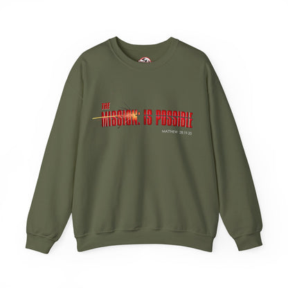 "The Mission is Possible" Motivational Crewneck Sweatshirt