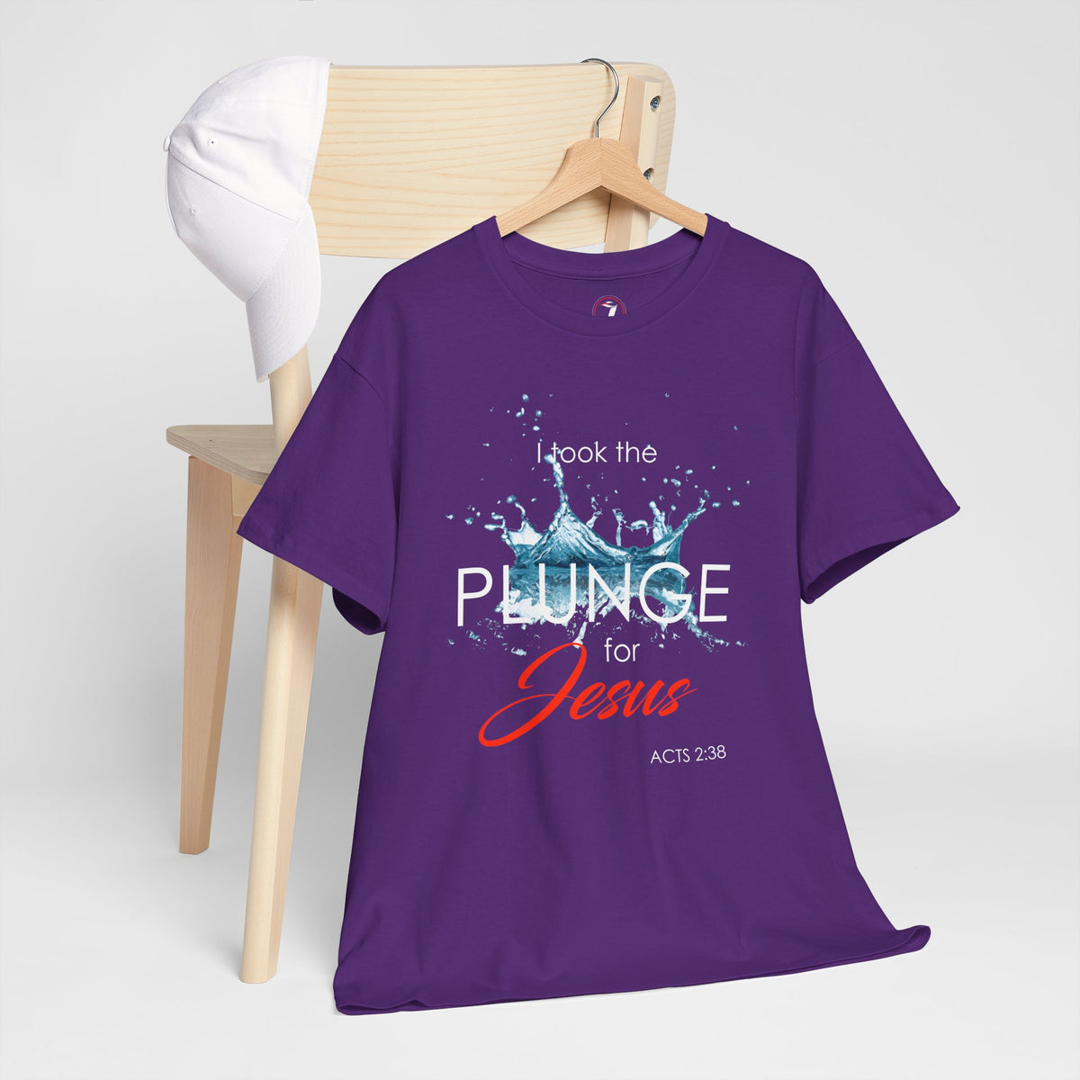 Plunge for Jesus Unisex Heavy Cotton Tee - Faith-Inspired Graphic Shirt