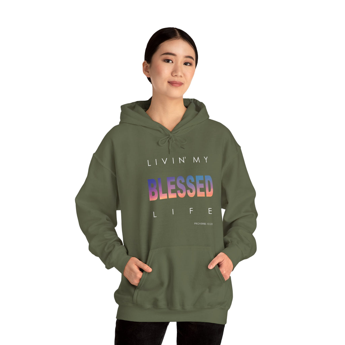 Living My Blessed Life Unisex Heavy Blend™ Hooded Sweatshirt