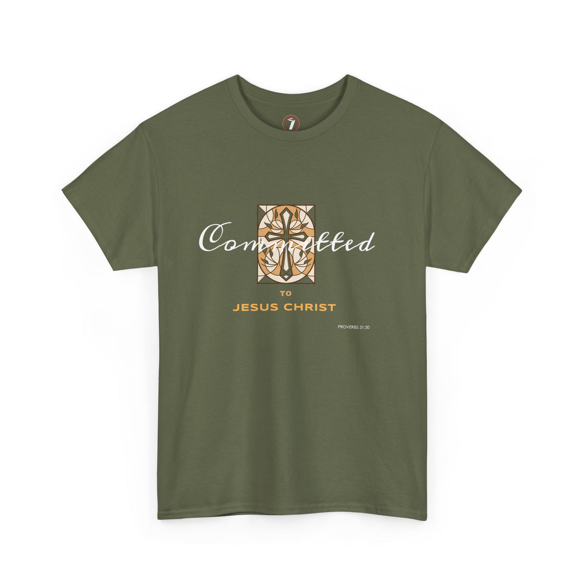Committed to Jesus Christ Unisex Heavy Cotton Tee