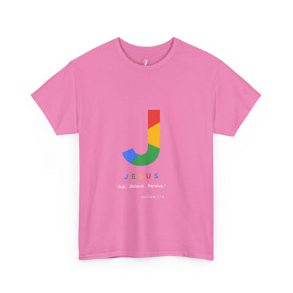 Ask. Believe. Receive. Unisex Heavy Cotton Tee