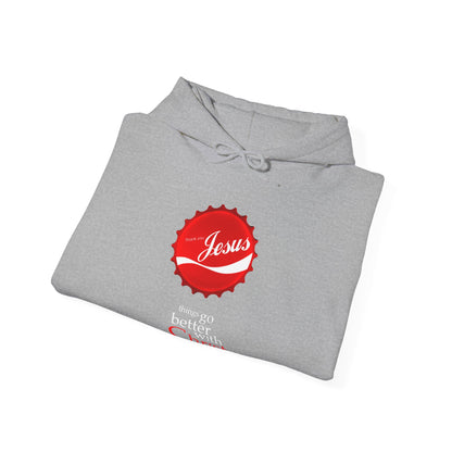 Things Go Better with Christ - Unisex Hooded Sweatshirt