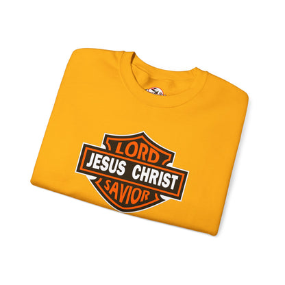 "Jesus Christ Lord and Savior" Motivational Crewneck Sweatshirt