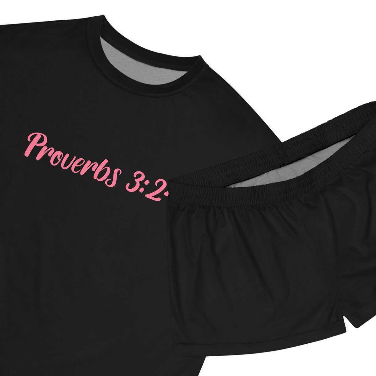 Proverbs 3:24 Women's Short Pajama Set