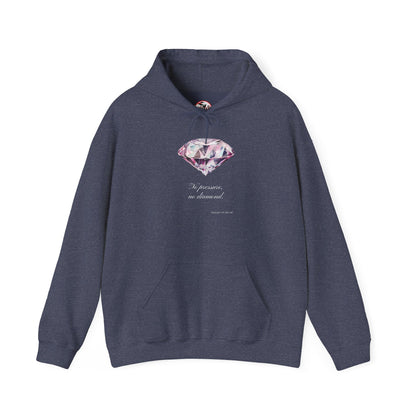 "No Pressure, no Diamond" Women's Heavy Blend™ Hooded Sweatshirt