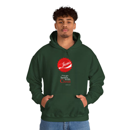 Things Go Better with Christ - Unisex Hooded Sweatshirt