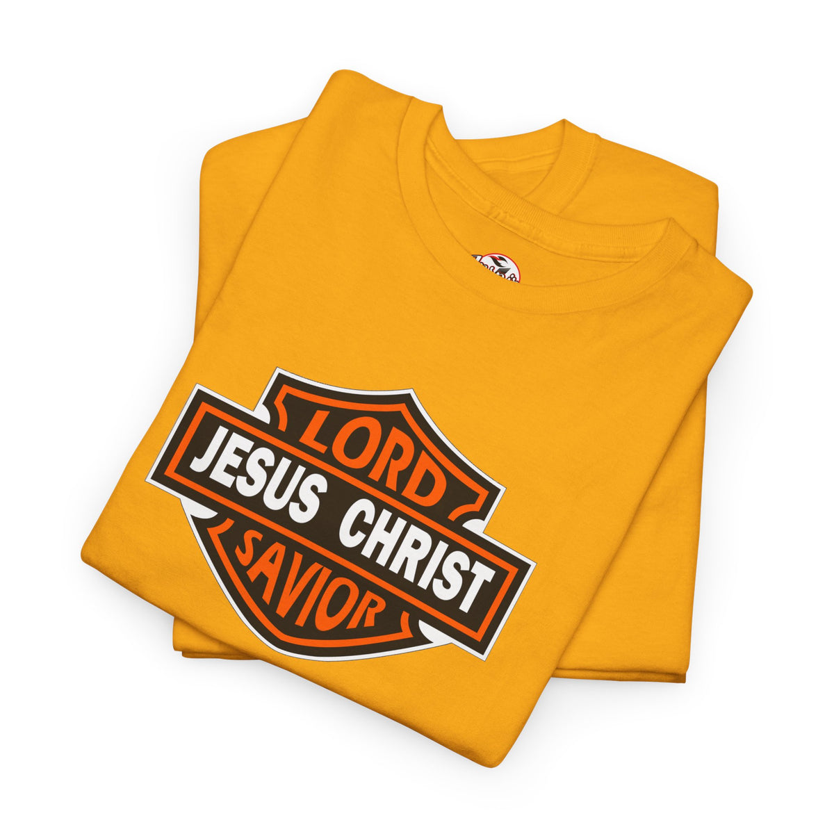 "Jesus Christ Lord and Savior" Motivational Crewneck Graphic T‑Shirt