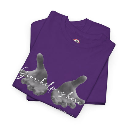 "Your Help Is Here" Women's Crewneck Graphic T-Shirt