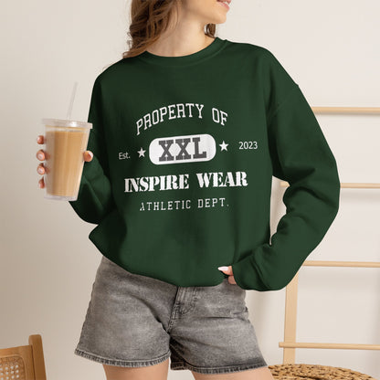"Property of Inspire Wear" Athletic Crewneck Sweatshirt