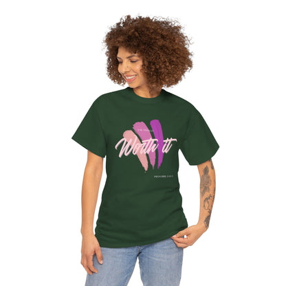 "Totally Worth It" Women's Motivational Graphic T‑Shirt