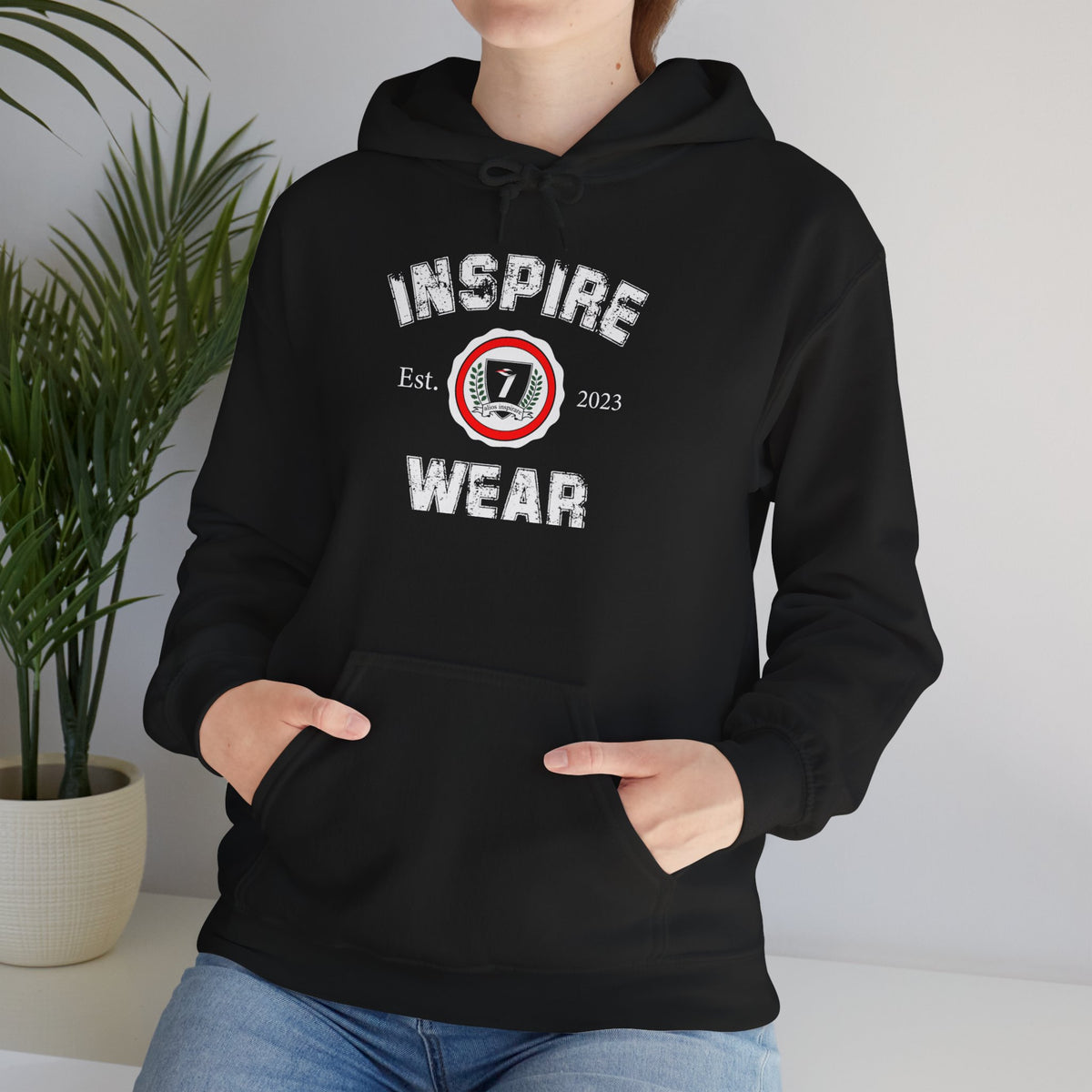Inspire Wear Athletic Logo Hooded Sweatshirt