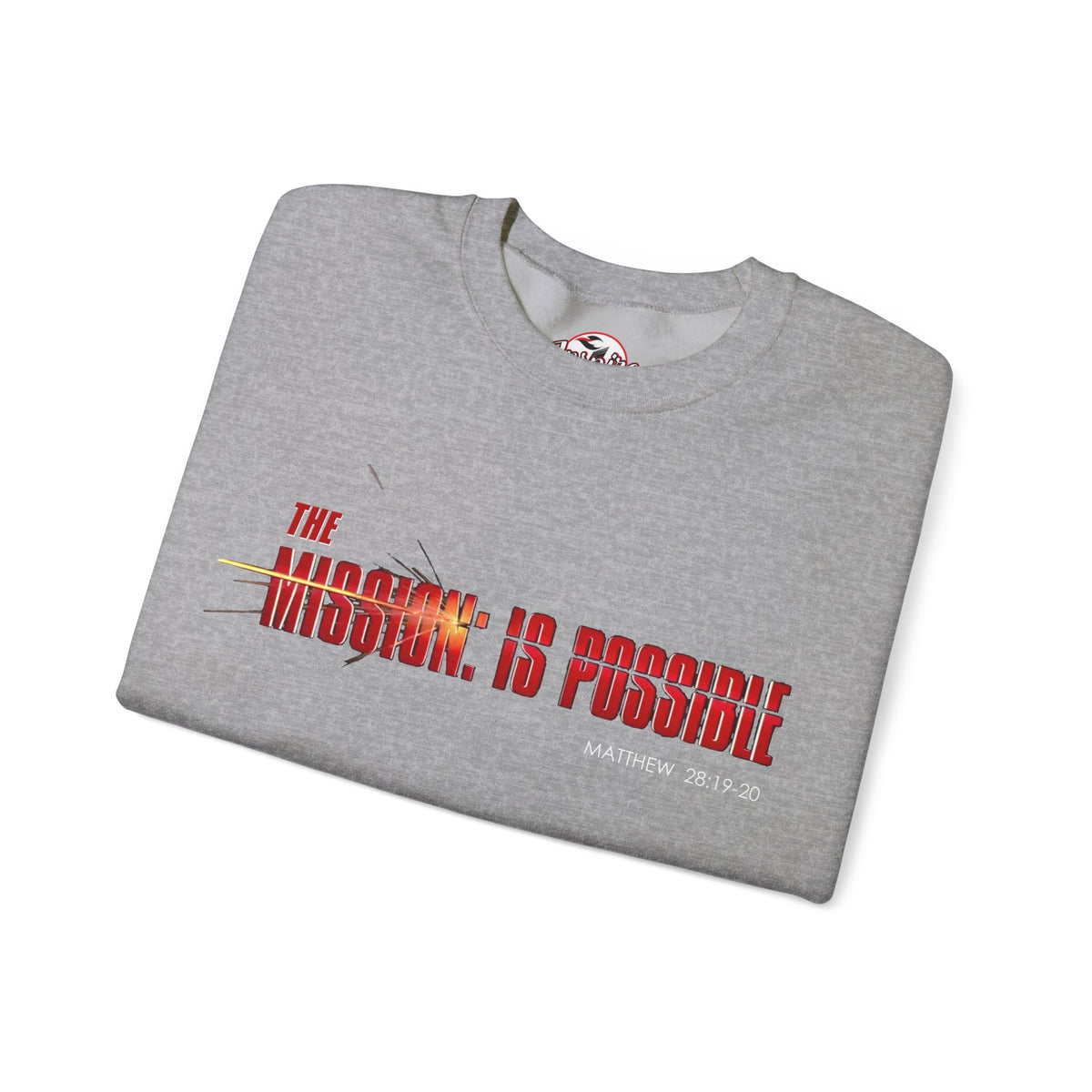 "The Mission is Possible" Motivational Crewneck Sweatshirt