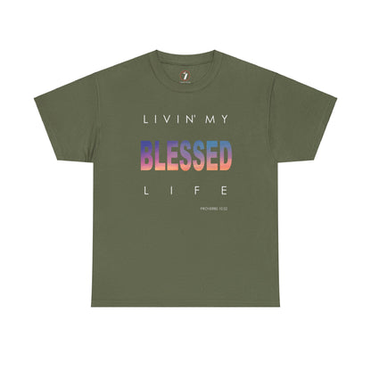 Livin' My Blessed Life Unisex Heavy Cotton Tee