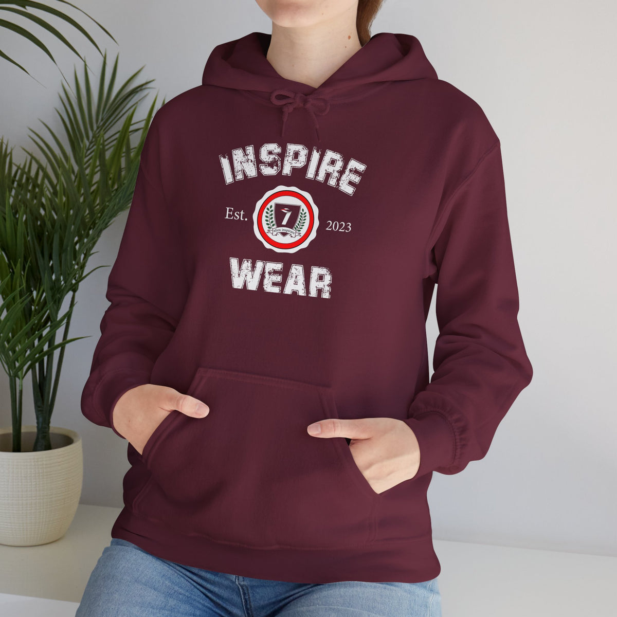 Inspire Wear Athletic Logo Hooded Sweatshirt