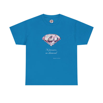 "No Pressure, No Diamond" Women's Inspirational Graphic T-Shirt