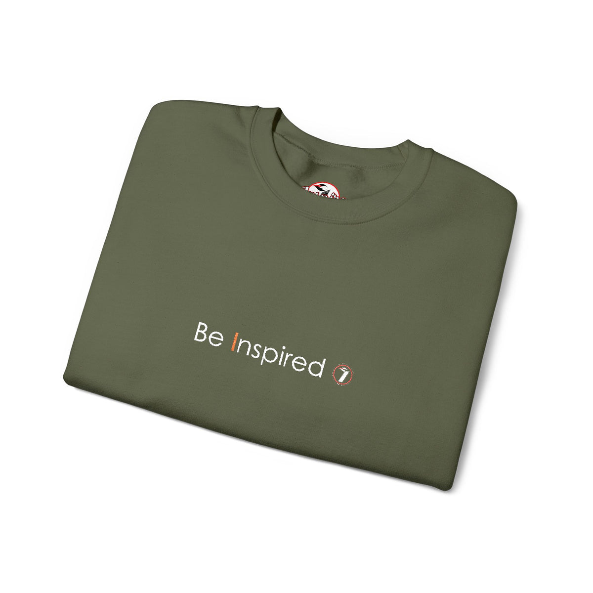 "Be Inspired" Embroidered Crewneck Sweatshirt