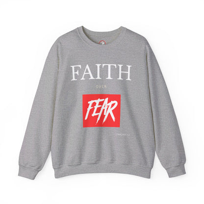 Faith over Fear Men's Unisex Heavy Blend™ Crewneck Sweatshirt
