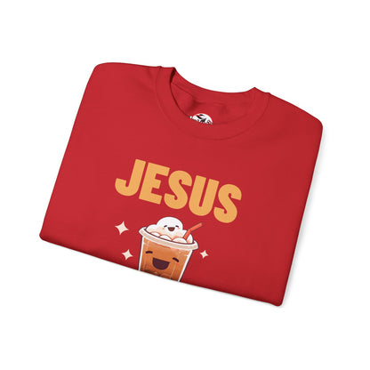 "Jesus and My Latte" Crewneck Sweatshirt