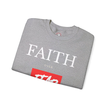 Faith over Fear Men's Unisex Heavy Blend™ Crewneck Sweatshirt