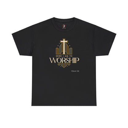 Here I am to Worship Unisex Heavy Cotton Tee