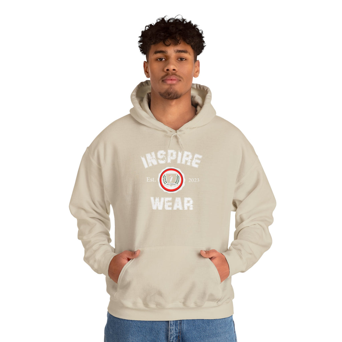 Inspire Wear Athletic Logo Hooded Sweatshirt