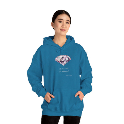 "No Pressure, no Diamond" Women's Heavy Blend™ Hooded Sweatshirt