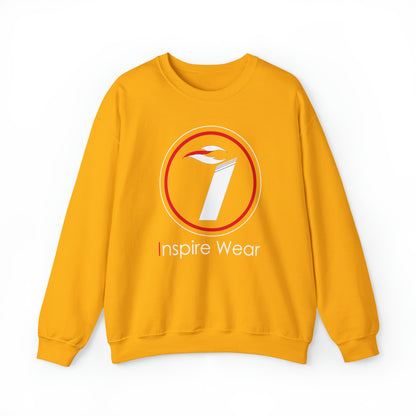 Inspire Wear white logo Unisex Heavy Blend™ Crewneck Sweatshirt