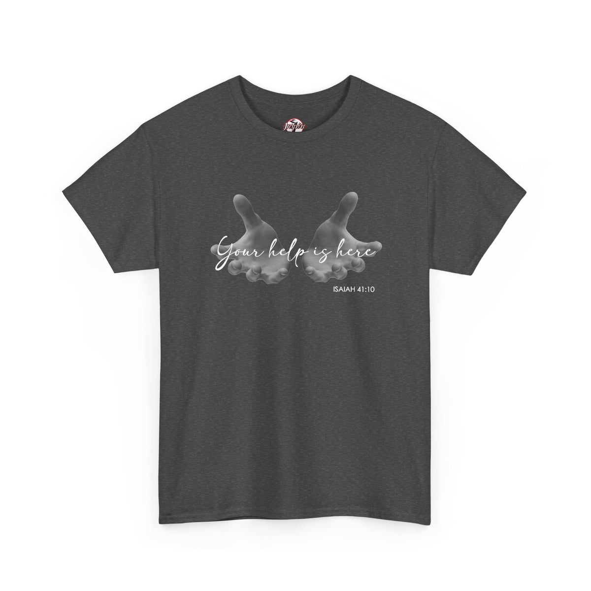 "Your Help Is Here" Women's Crewneck Graphic T-Shirt
