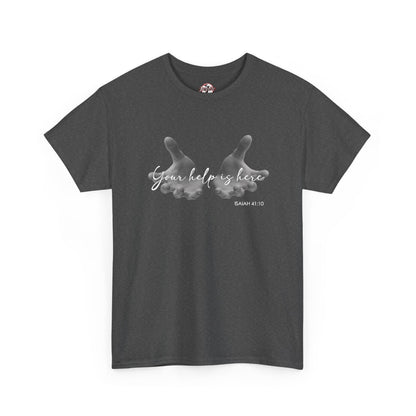 "Your Help Is Here" Women's Crewneck Graphic T-Shirt