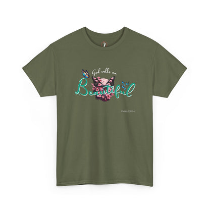 God Calls Me Beautiful Unisex Heavy Cotton Tee