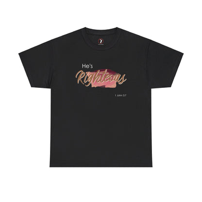He's Righteous Unisex Heavy Cotton Tee