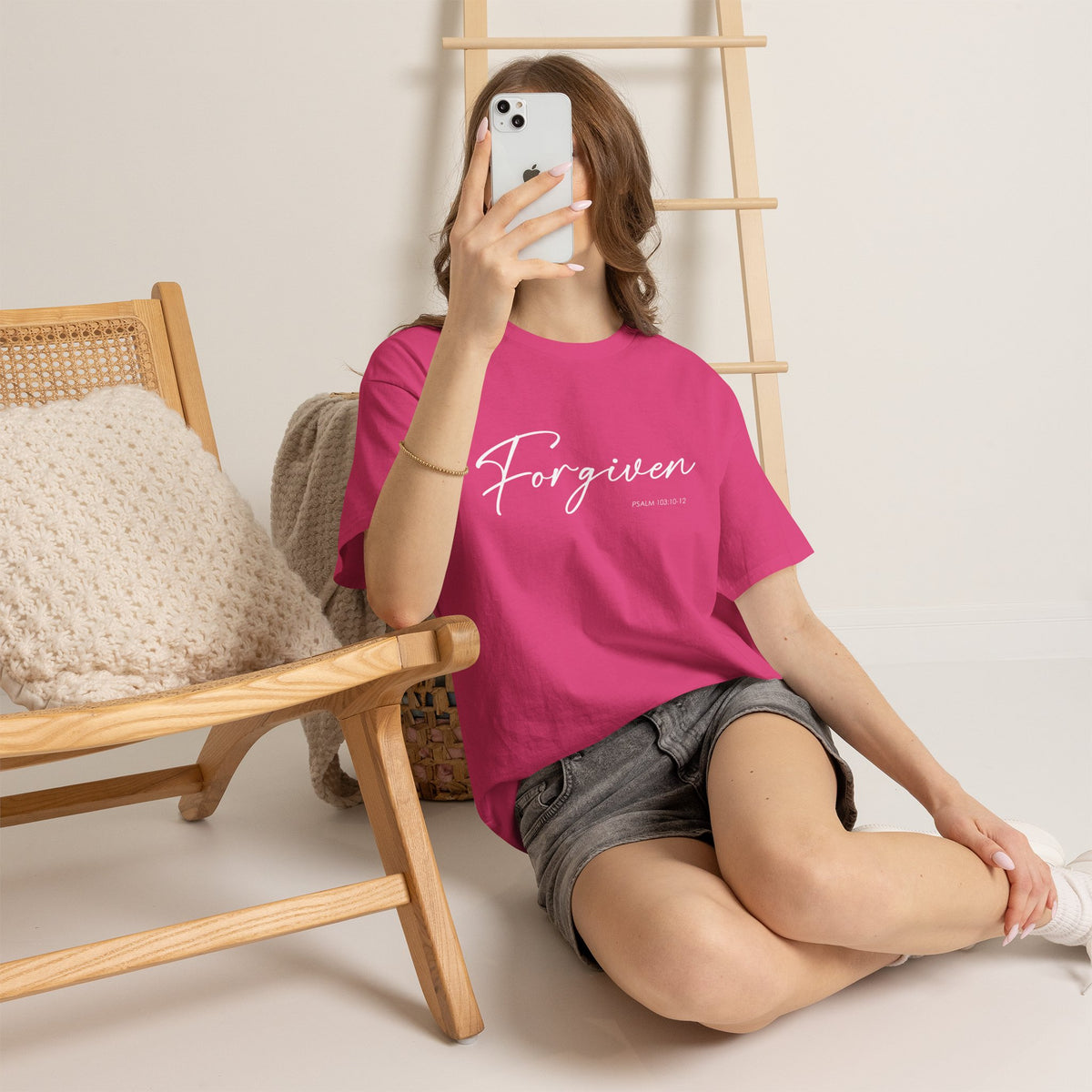 "Forgiven" Womens Christian Faith T-Shirt