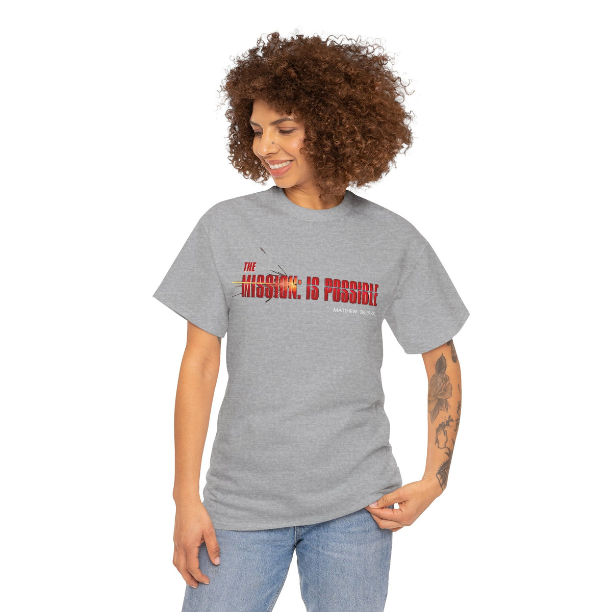 The Mission is Possible Motivational Unisex Graphic T-Shirt