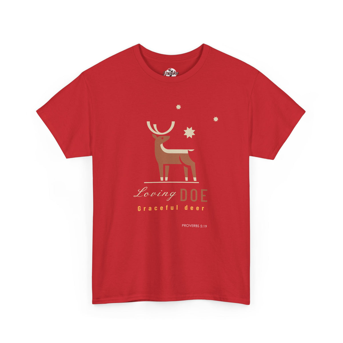 "Loving Doe Graceful Deer" Women's Inspirational Graphic T-Shirt