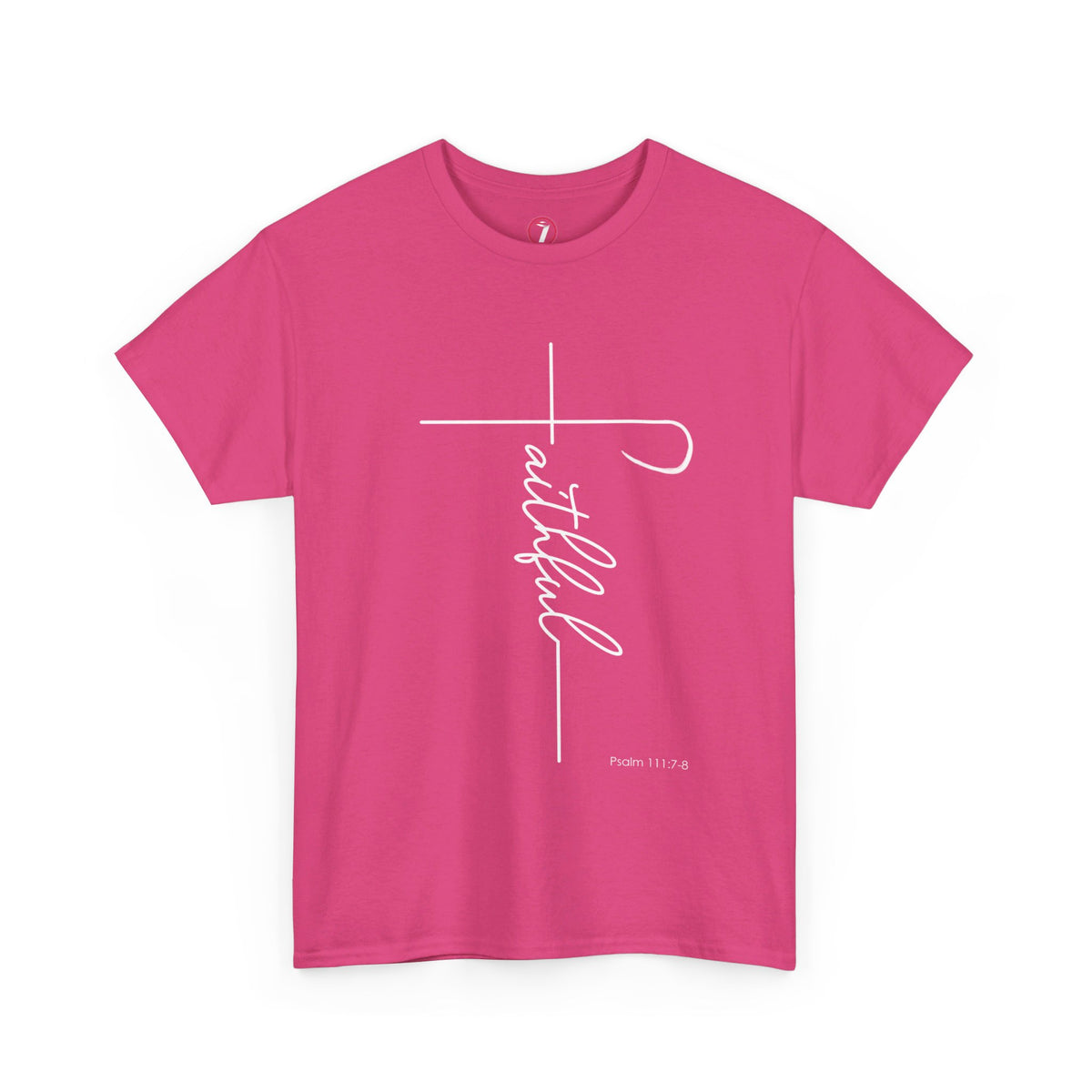 Faithful Fancy Script Unisex Heavy Cotton Tee