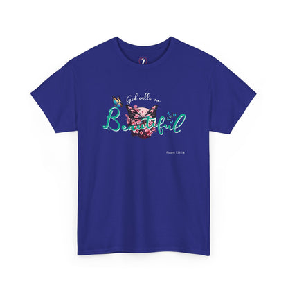 God Calls Me Beautiful Unisex Heavy Cotton Tee