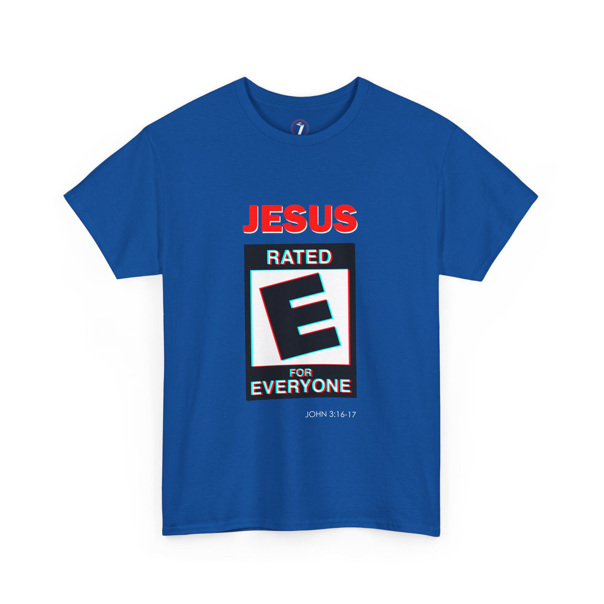 Jesus Rated E Unisex Heavy Cotton Tee Christian T-Shirt