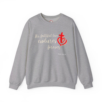 His Faithful Love Unisex Heavy Blend™ Crewneck Sweatshirt