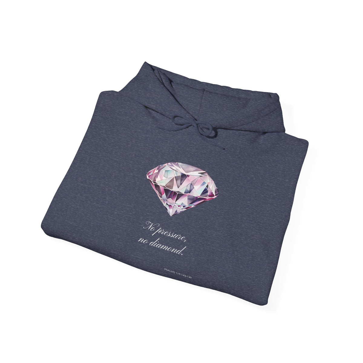 "No Pressure, no Diamond" Women's Heavy Blend™ Hooded Sweatshirt