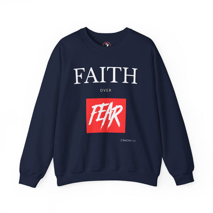 Faith over Fear Men's Unisex Heavy Blend™ Crewneck Sweatshirt