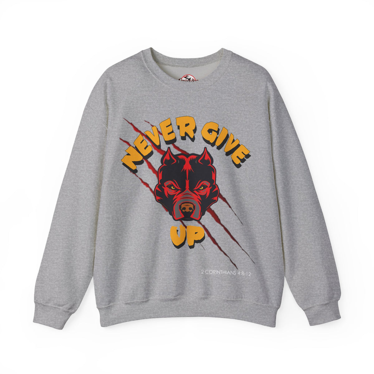 "Never Give Up" Crewneck Sweatshirt