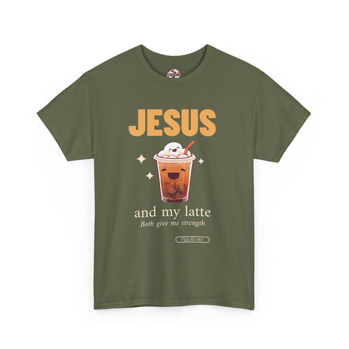 “Jesus and My Latte” Faith & Coffee Unisex Graphic Tee