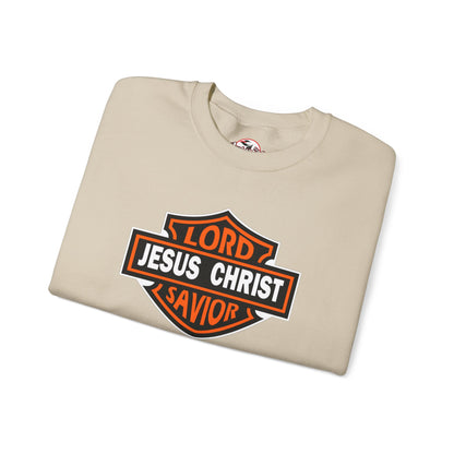 "Jesus Christ Lord and Savior" Motivational Crewneck Sweatshirt