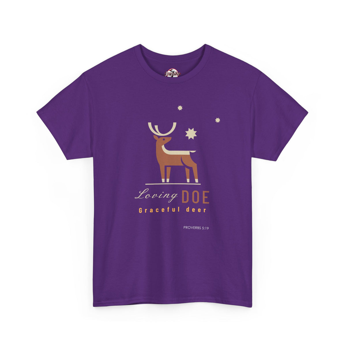 "Loving Doe Graceful Deer" Women's Inspirational Graphic T-Shirt