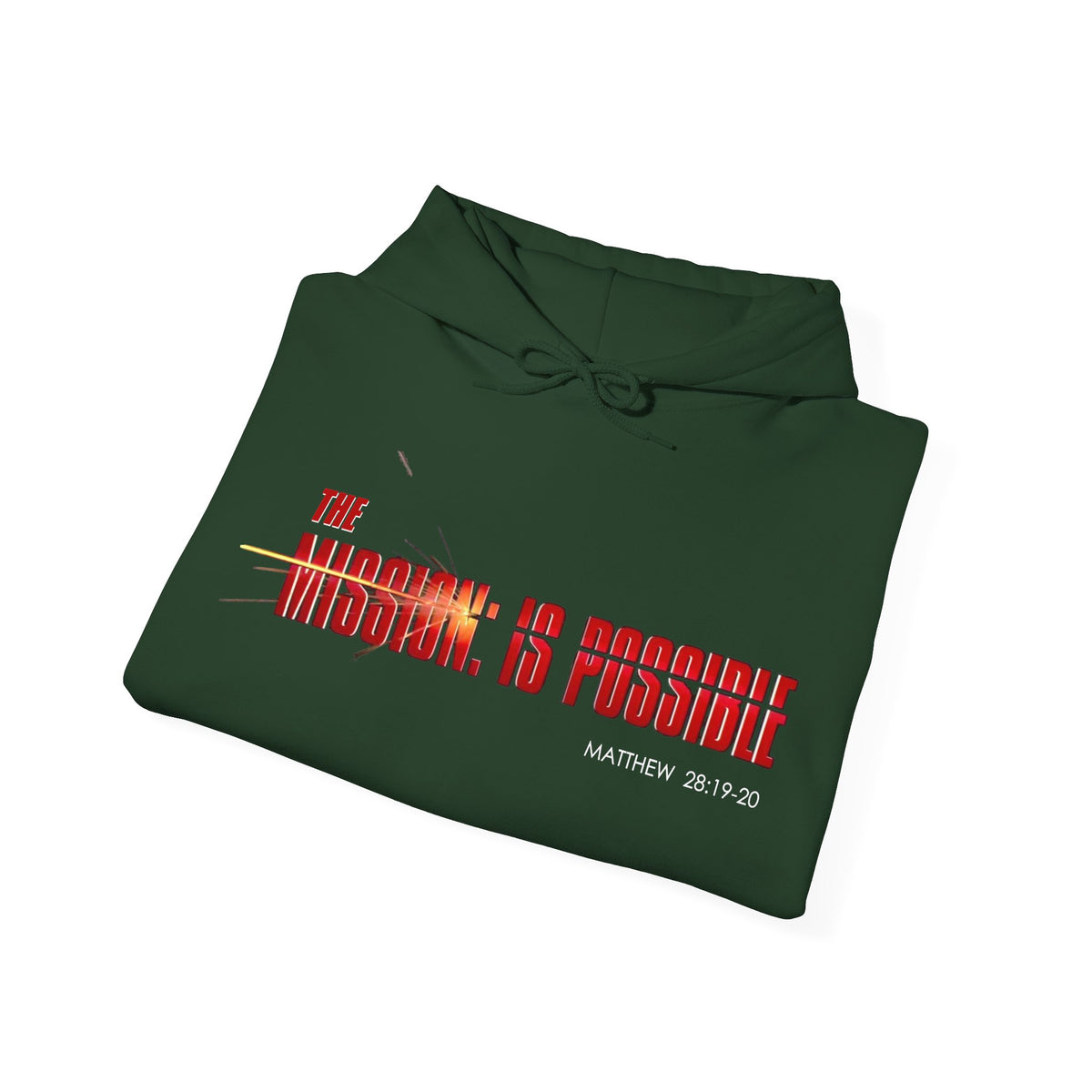 "The Mission is Possible" Motivational Pullover Hoodie