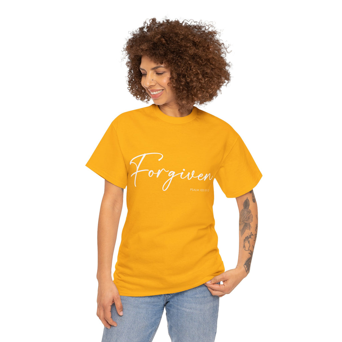 "Forgiven" Womens Christian Faith T-Shirt