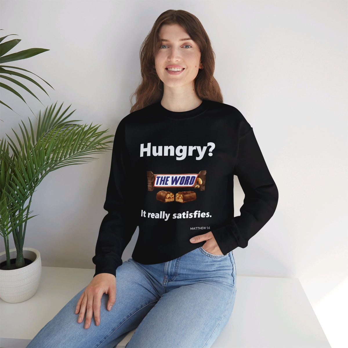 Hungry for the Word Unisex Heavy Blend™ Crewneck Sweatshirt