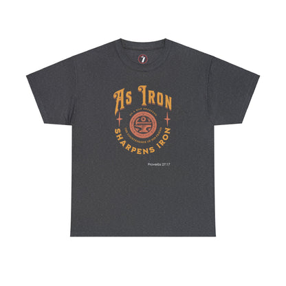 As Iron Sharpens Iron Unisex Heavy Cotton Tee