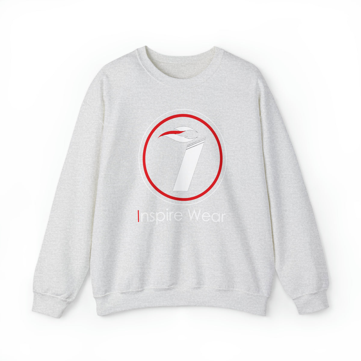 Inspire Wear white logo Unisex Heavy Blend™ Crewneck Sweatshirt